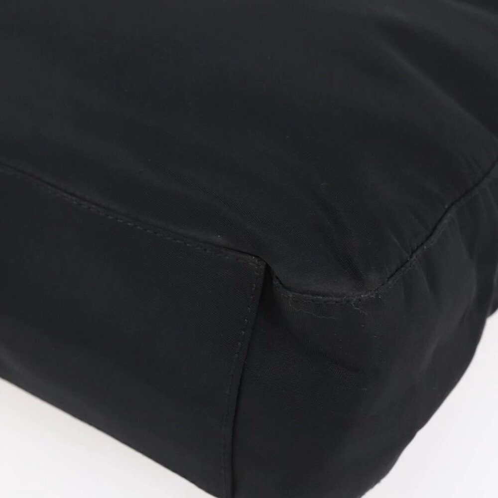 PRADA Shoulder Bag Nylon Plastic Black Silver Auth 152891 - Picture 10 of 16